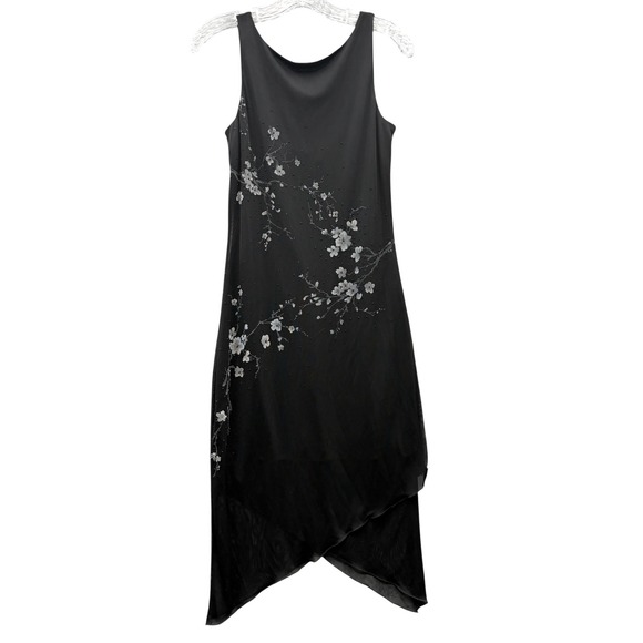 I.N. San Francisco Dresses & Skirts - I.N. San Francisco Y2K Black Floral Fairycore Indie Midi Dress Elegant S